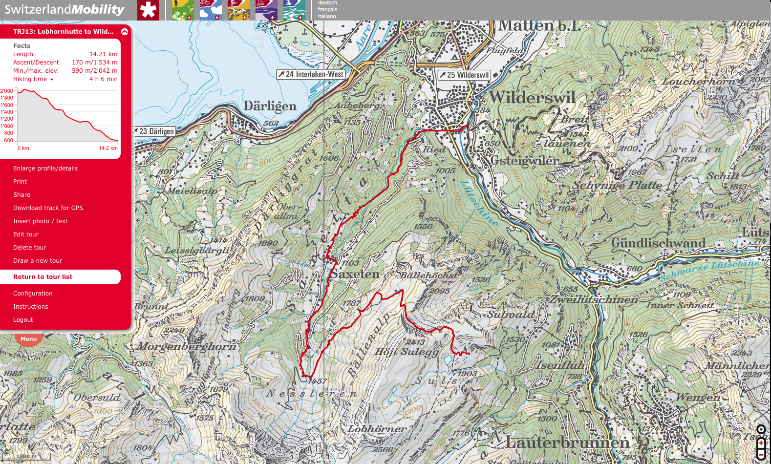 Day 13A - Alternate if Want to Hike Down All the Way