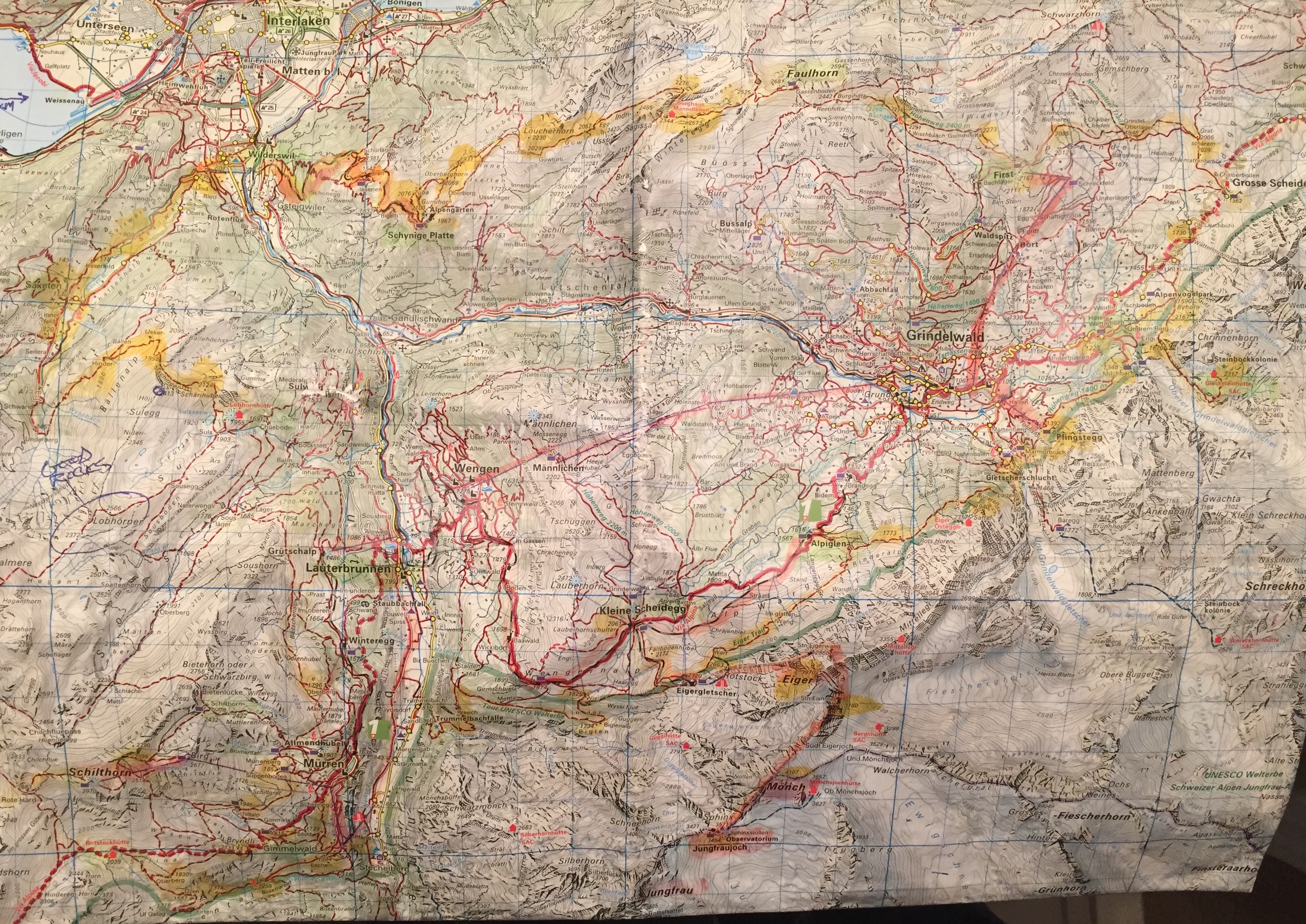 Trail Map Section Used